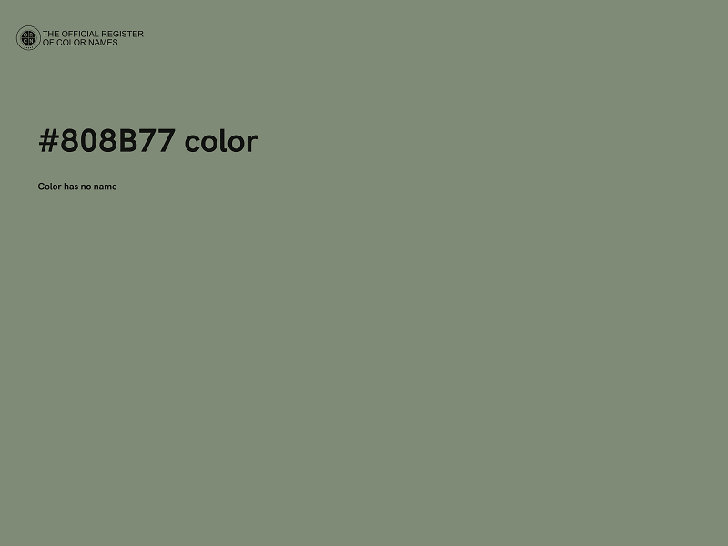 #808B77 color image