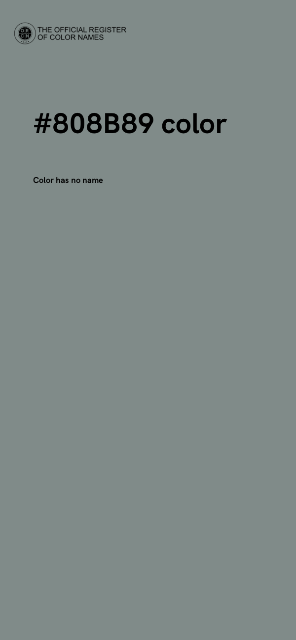 #808B89 color image
