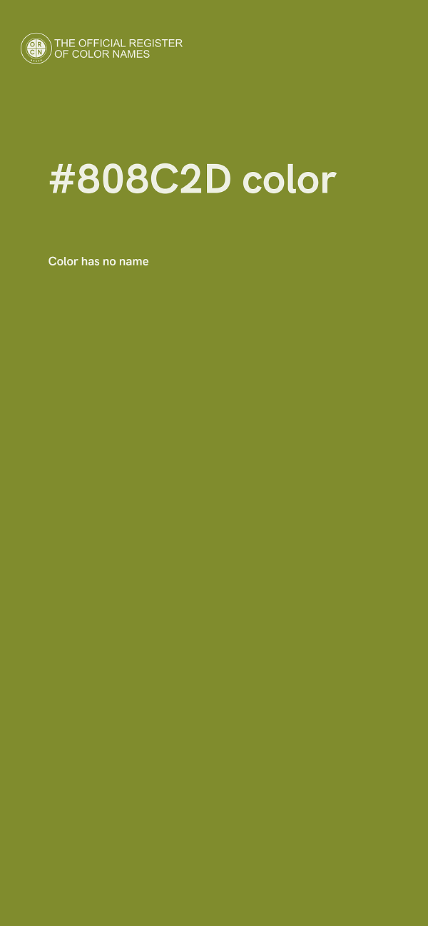 #808C2D color image