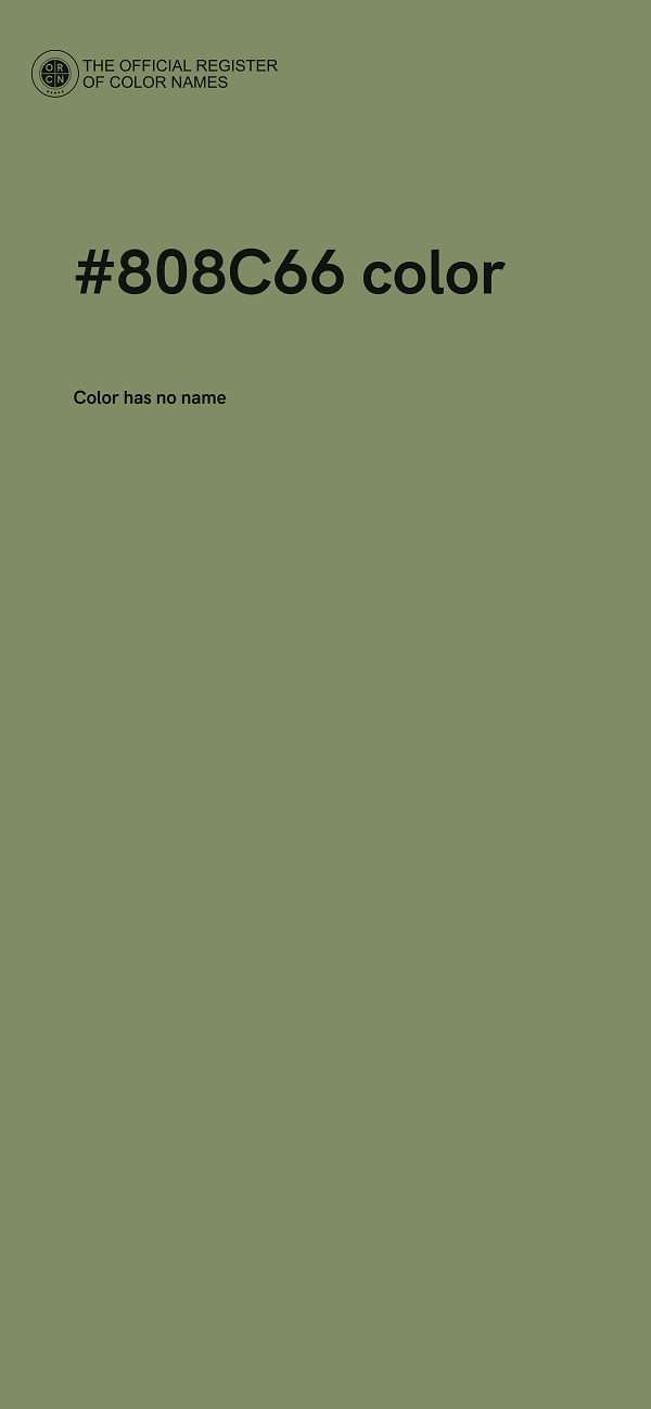 #808C66 color image