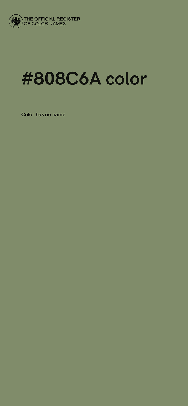 #808C6A color image