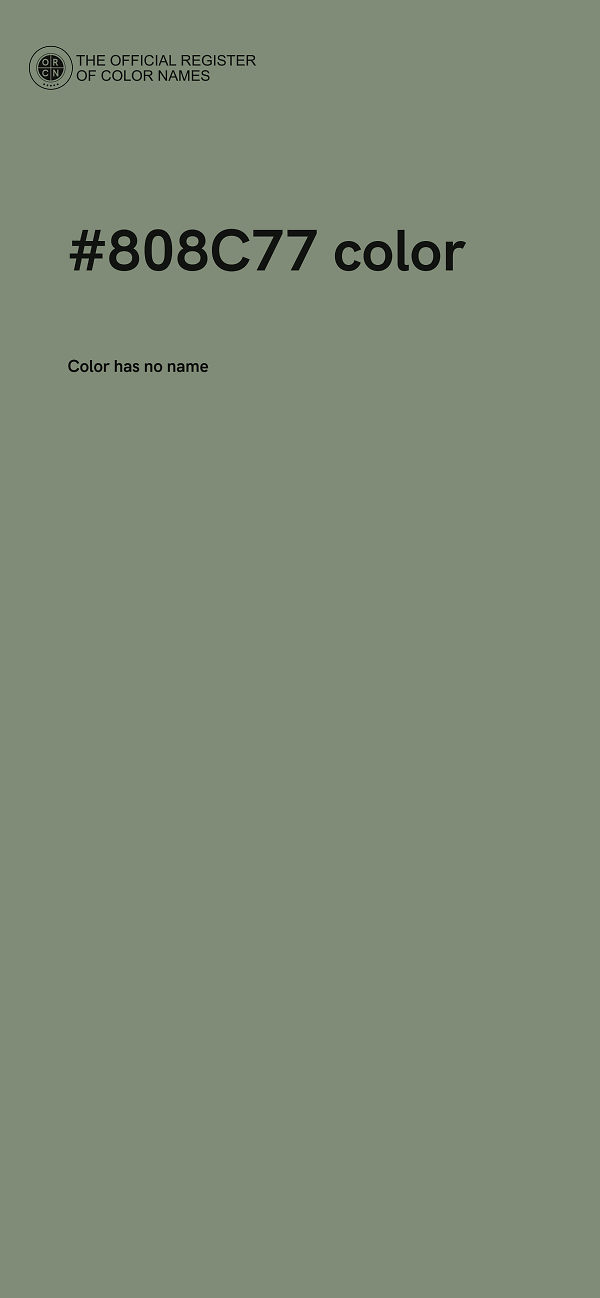 #808C77 color image