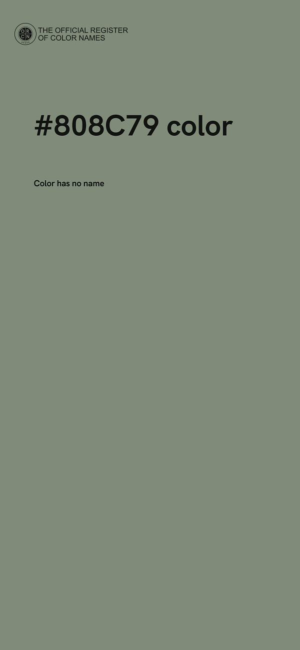 #808C79 color image