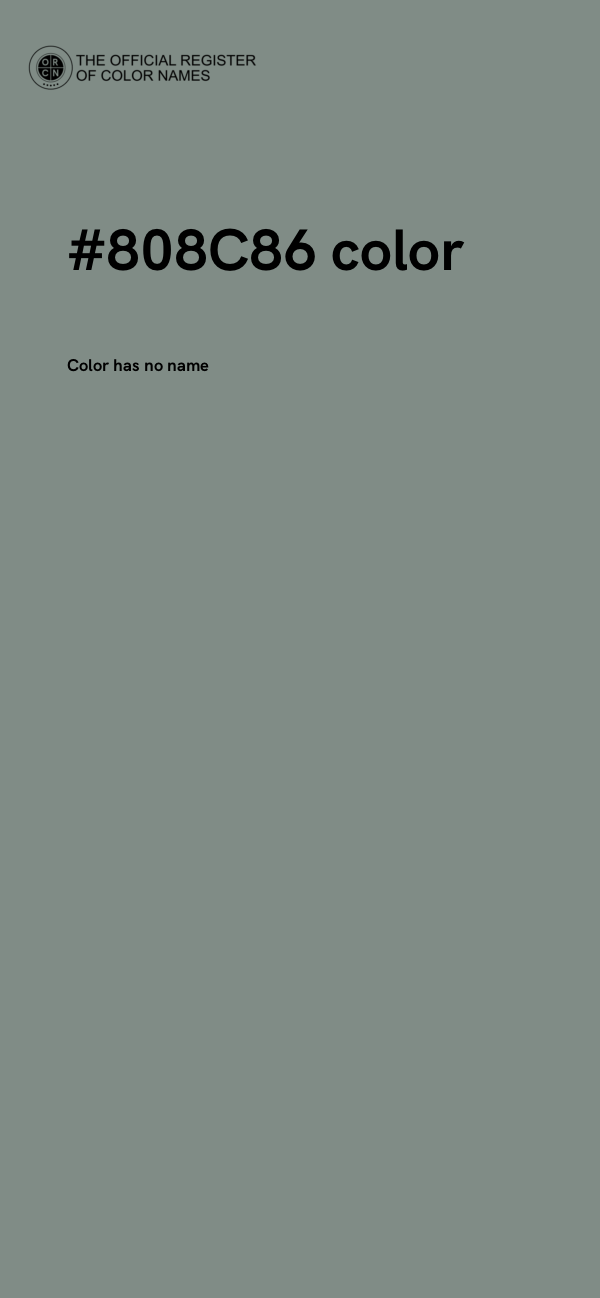 #808C86 color image