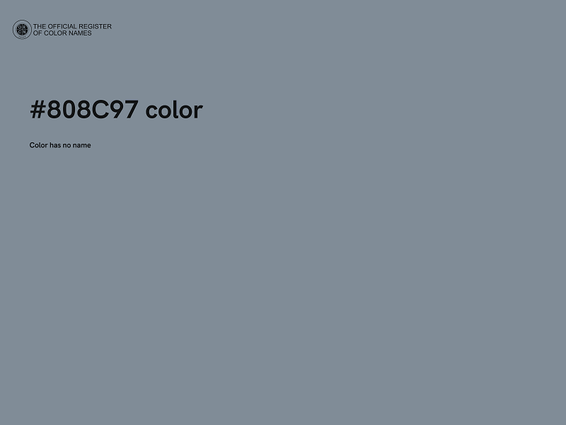 #808C97 color image