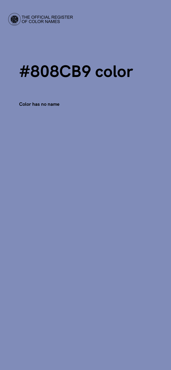 #808CB9 color image