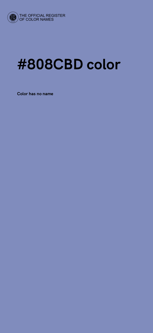 #808CBD color image