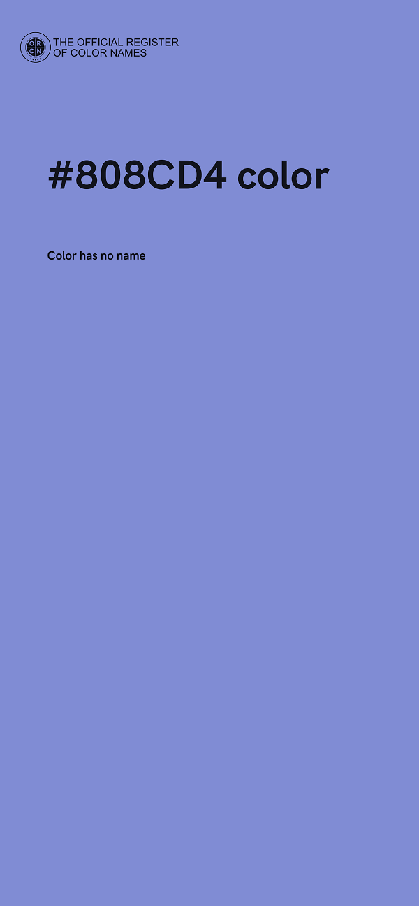 #808CD4 color image