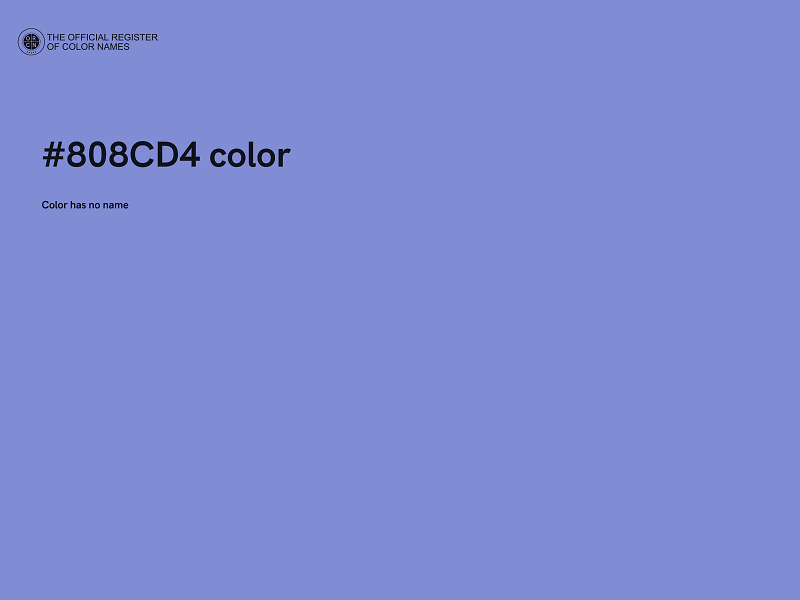 #808CD4 color image