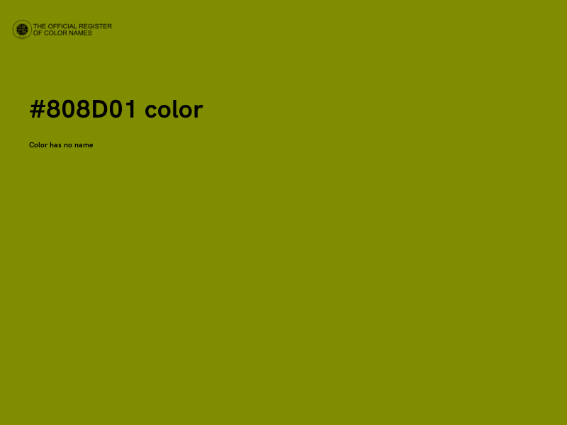#808D01 color image