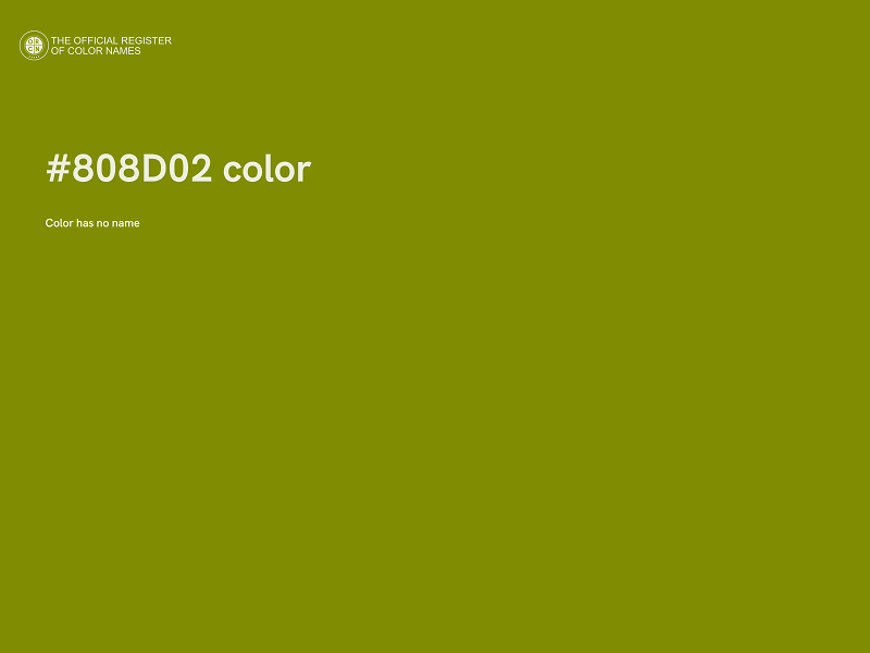 #808D02 color image