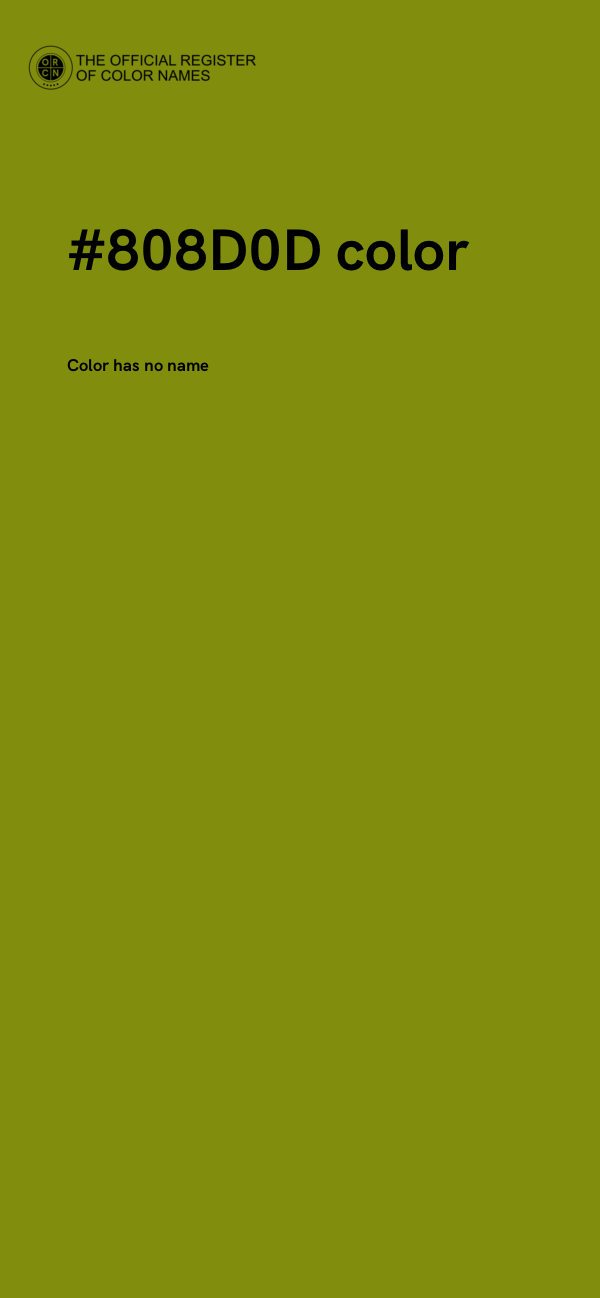 #808D0D color image