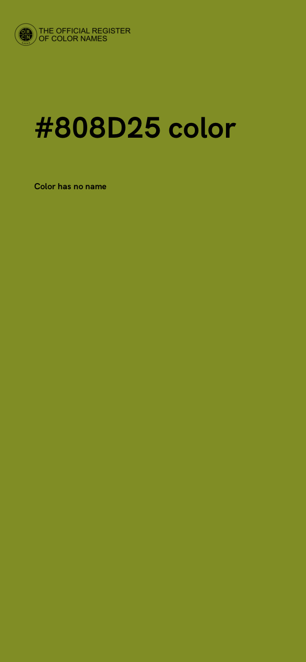 #808D25 color image