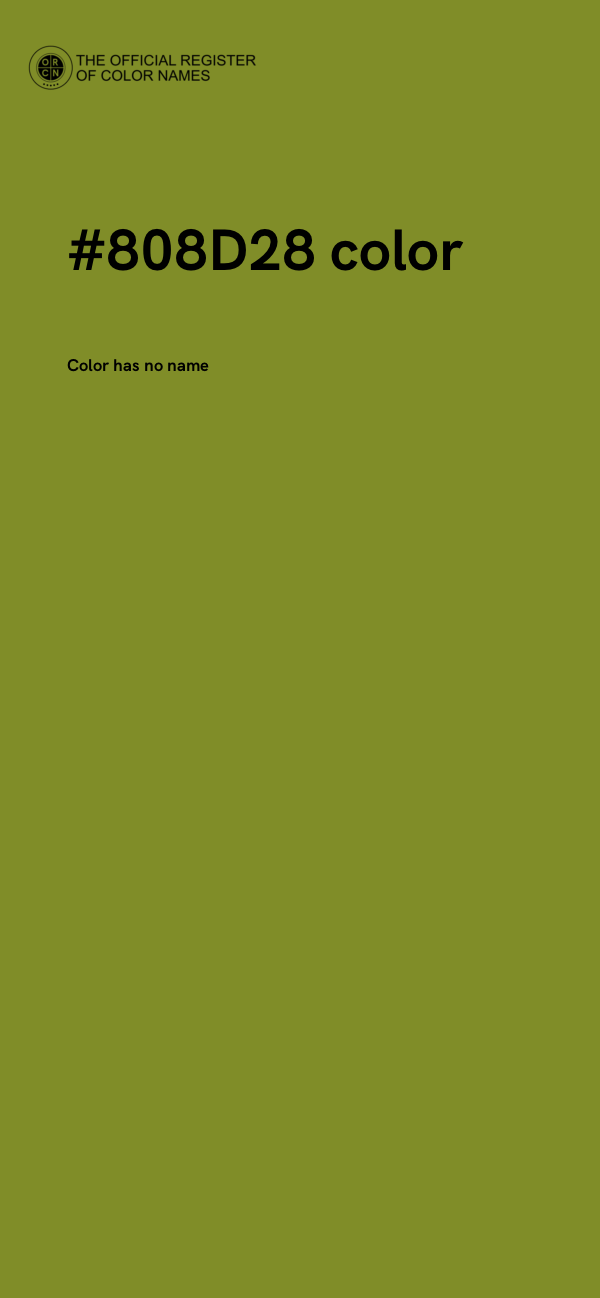 #808D28 color image