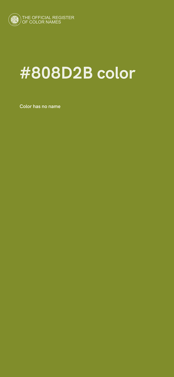 #808D2B color image