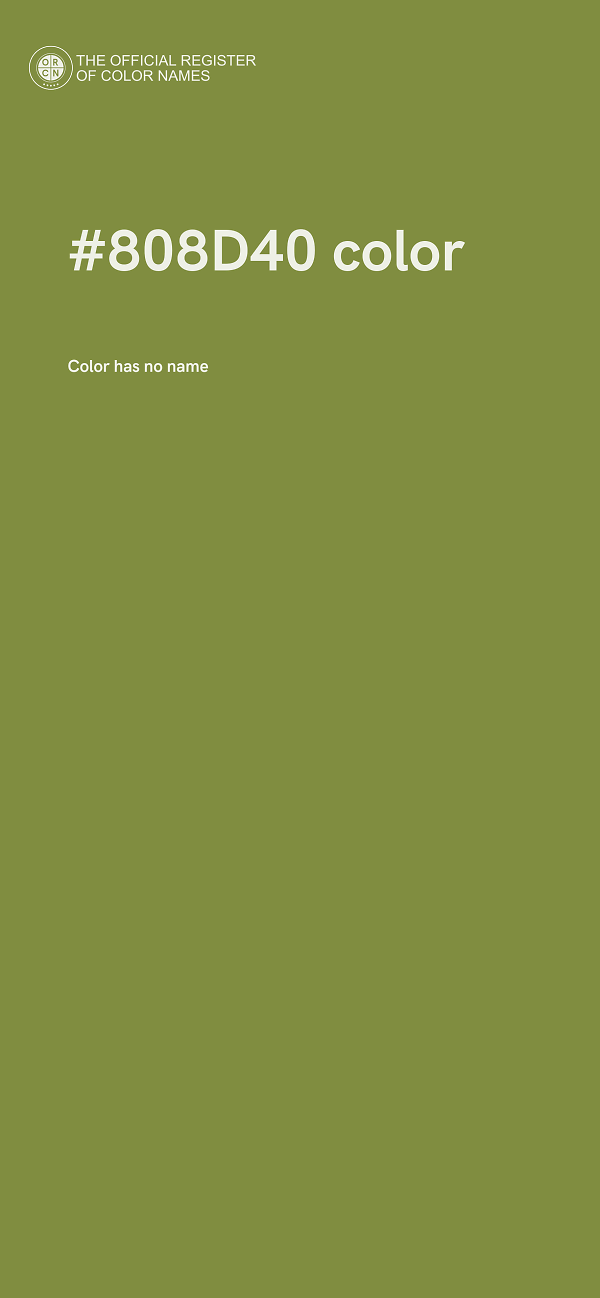 #808D40 color image