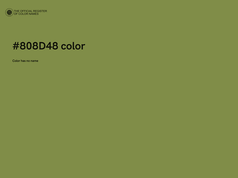 #808D48 color image