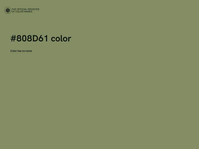 #808D61 color image