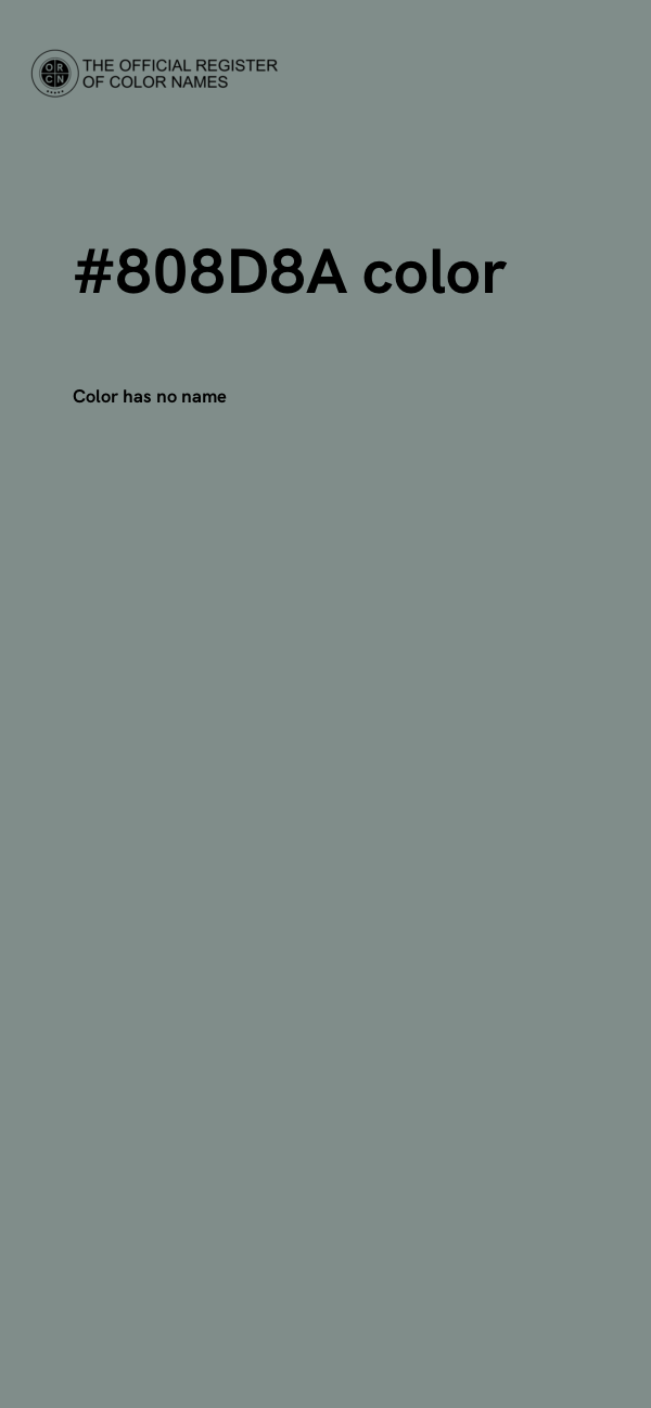 #808D8A color image