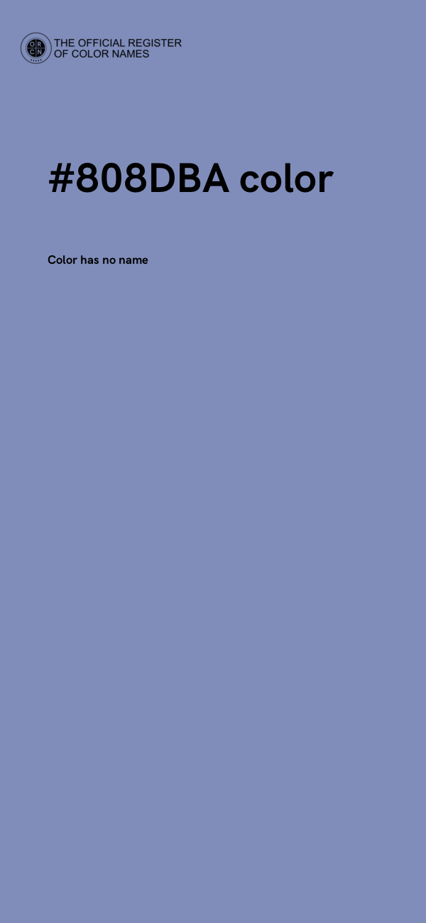 #808DBA color image