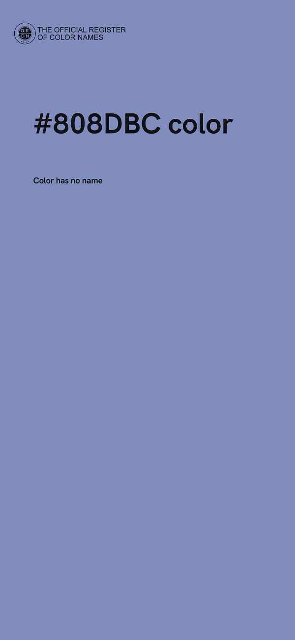 #808DBC color image