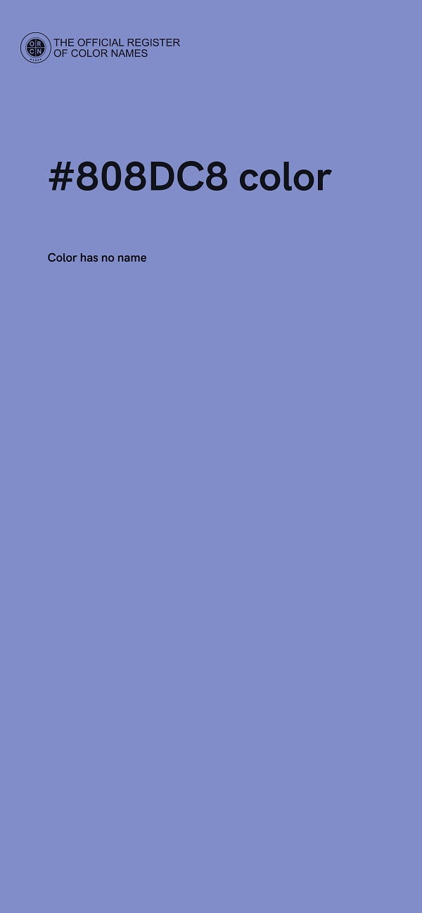 #808DC8 color image