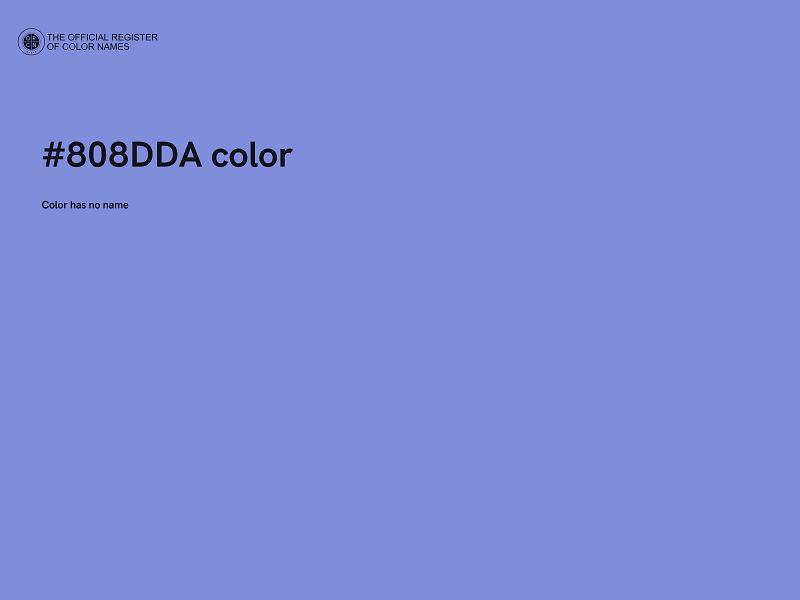 #808DDA color image