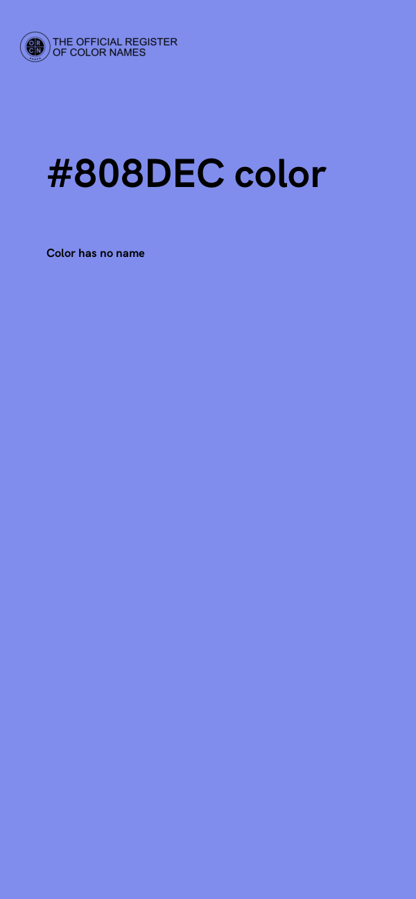#808DEC color image