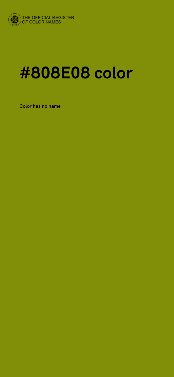 #808E08 color image