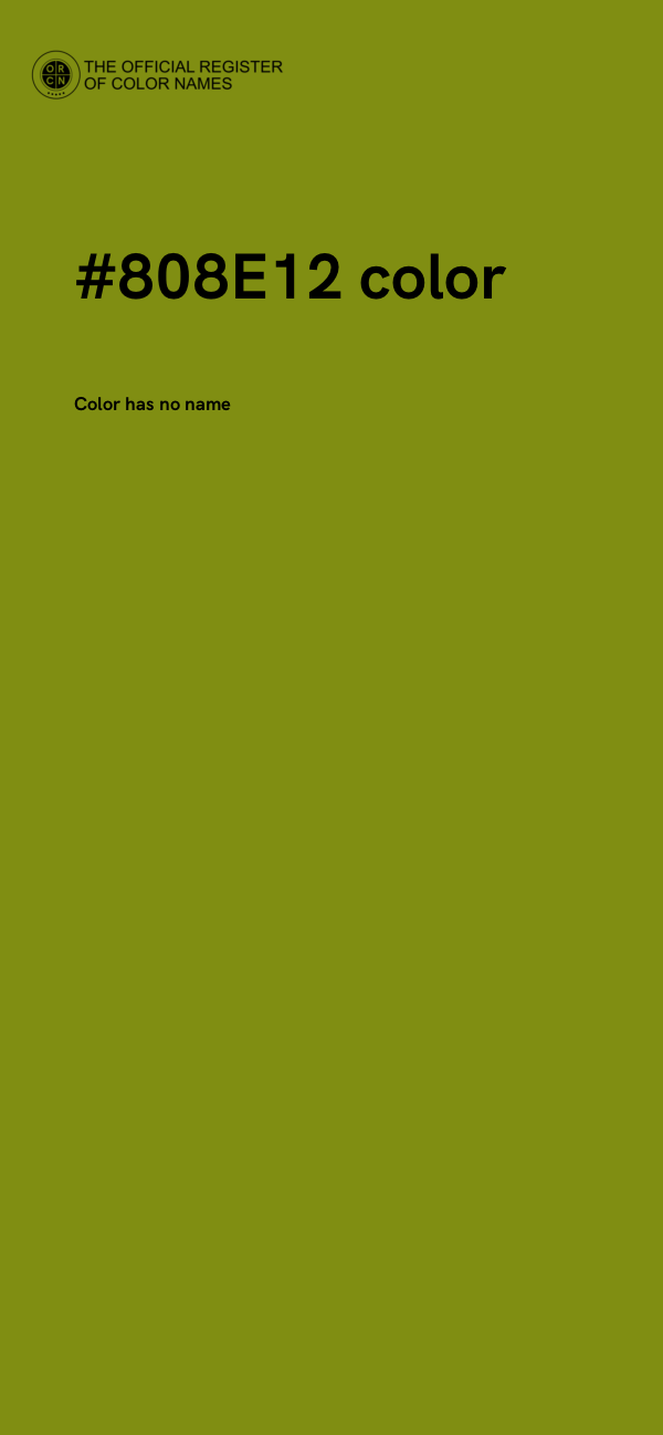 #808E12 color image