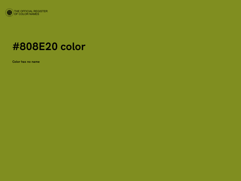 #808E20 color image