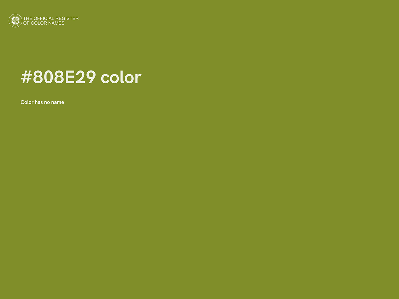 #808E29 color image