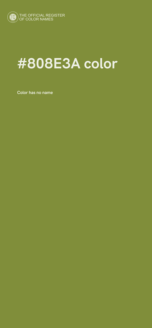 #808E3A color image