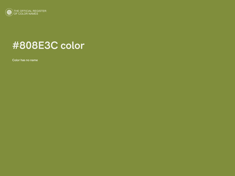 #808E3C color image