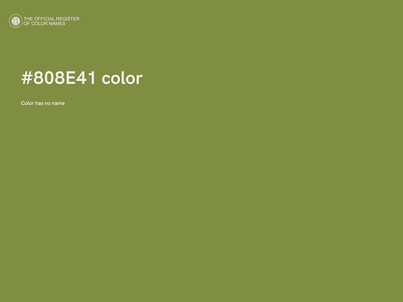 #808E41 color image