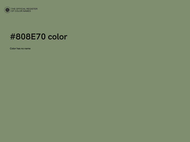 #808E70 color image