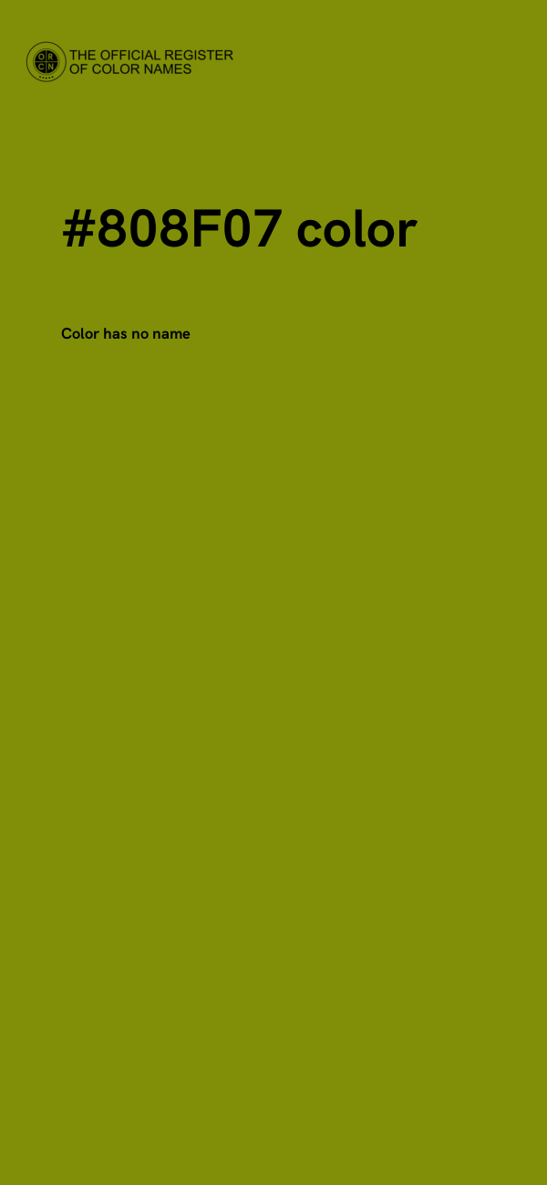 #808F07 color image