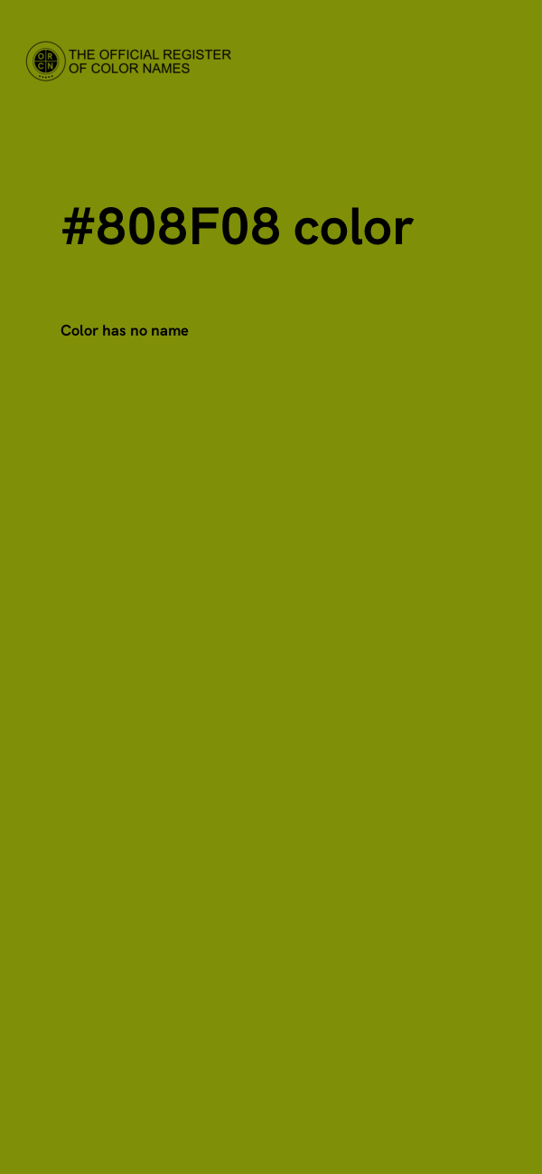 #808F08 color image