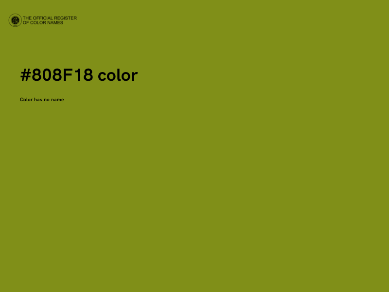 #808F18 color image