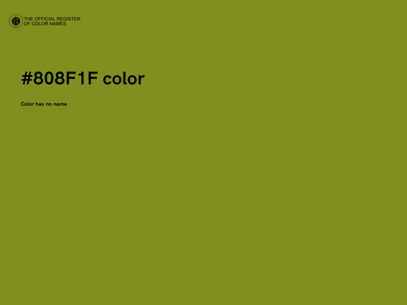 #808F1F color image