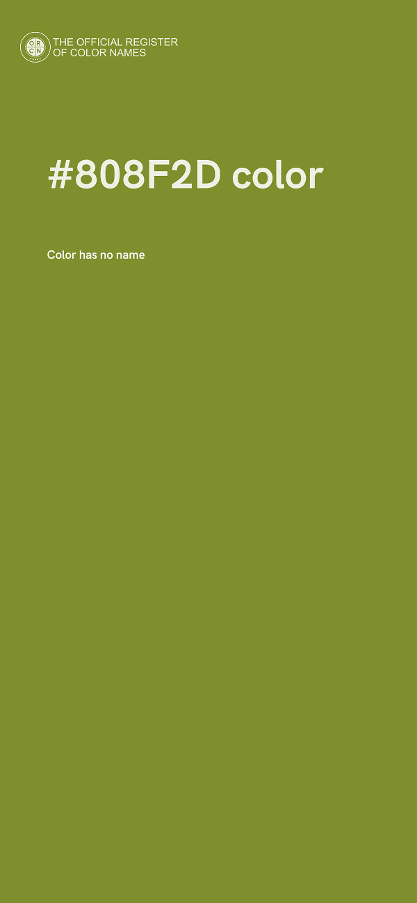 #808F2D color image