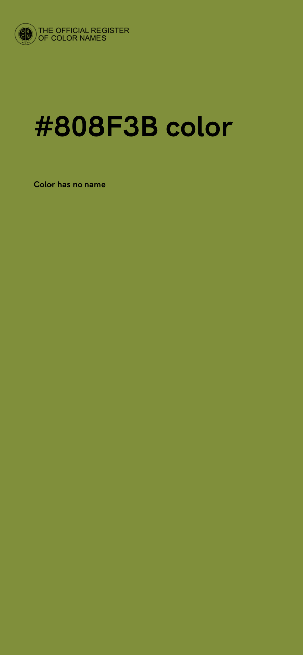 #808F3B color image