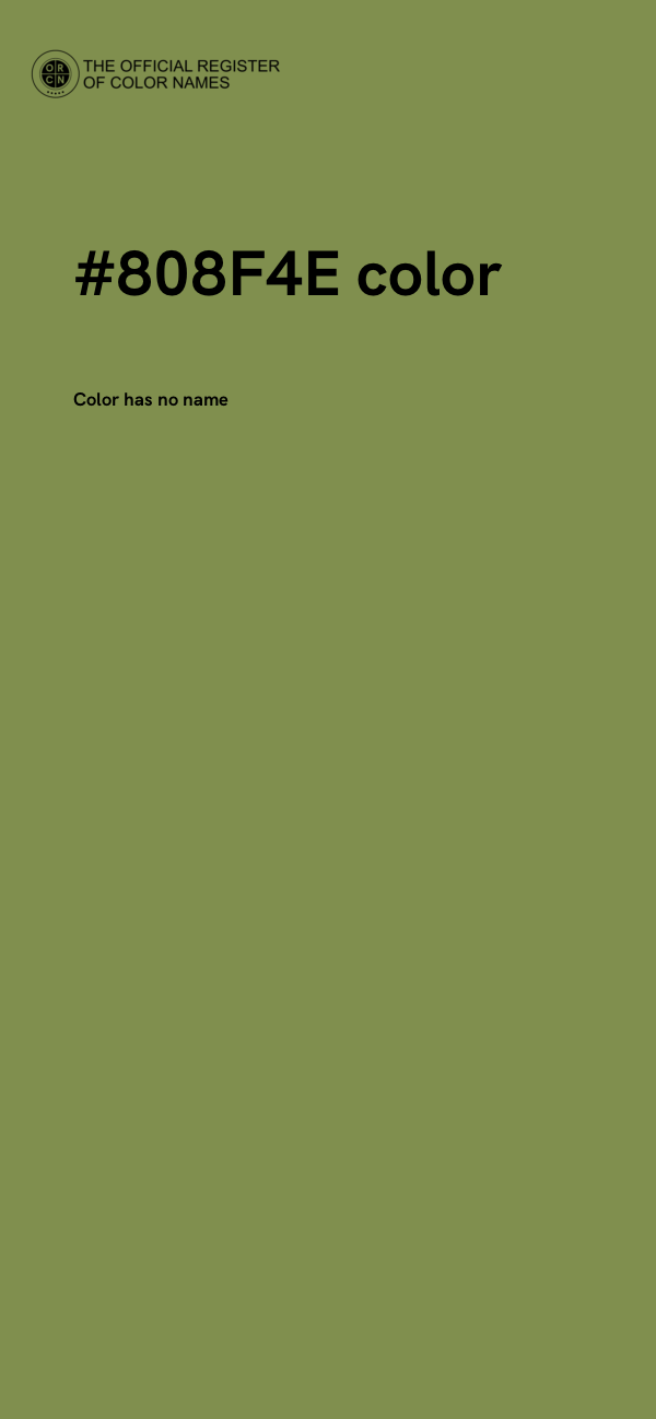 #808F4E color image