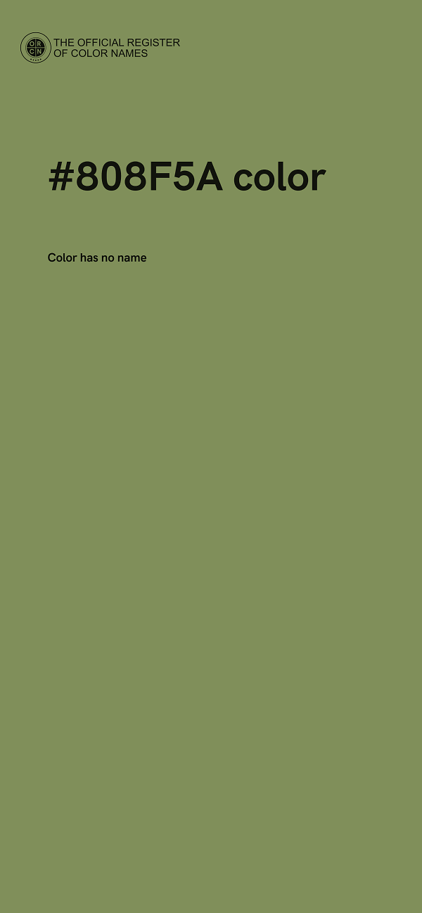 #808F5A color image