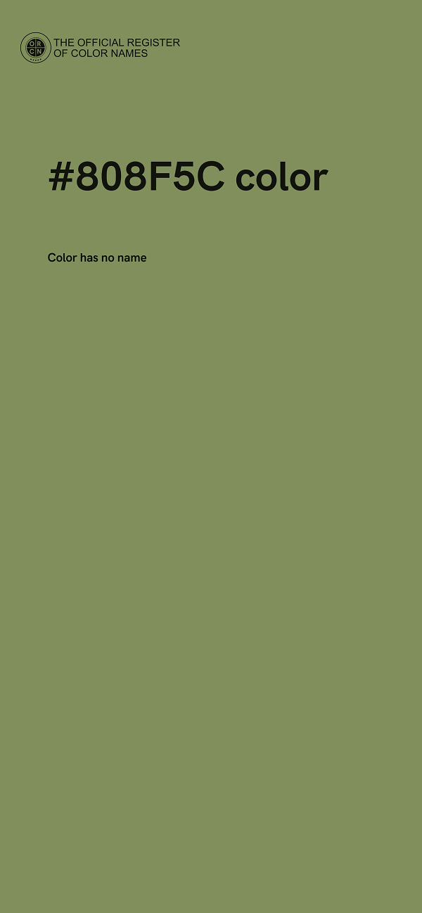 #808F5C color image
