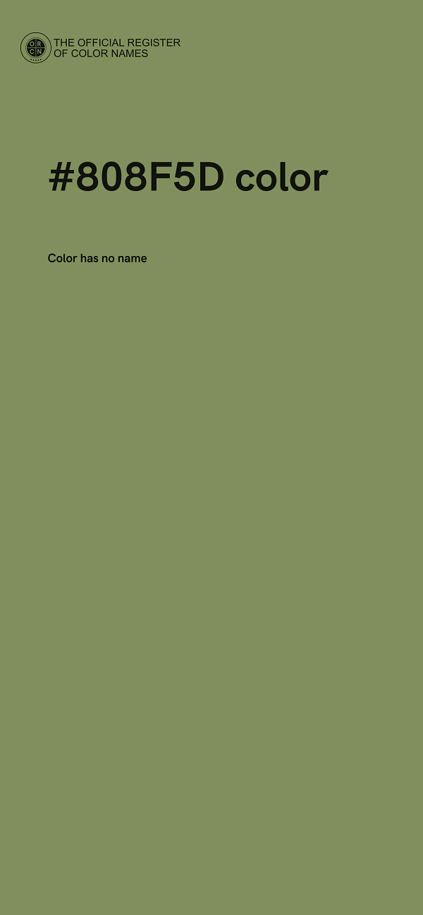 #808F5D color image
