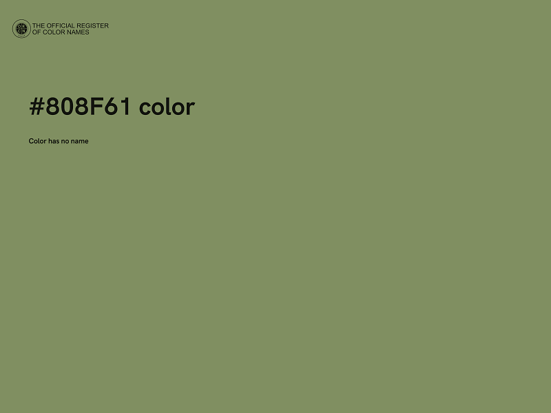 #808F61 color image