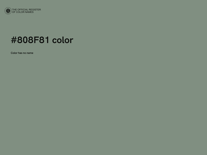 #808F81 color image