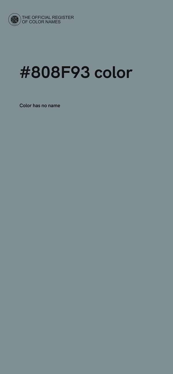 #808F93 color image