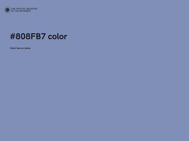 #808FB7 color image